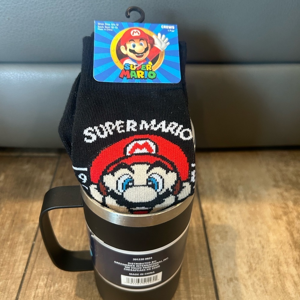Super Mario Black Socks